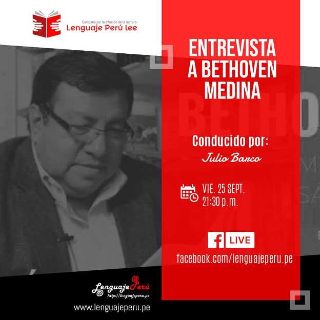 Entrevista a Bethoven Medina en campaña Perú lee