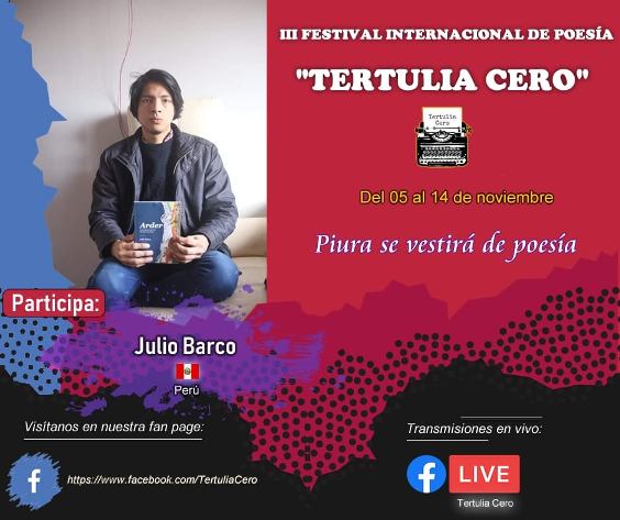 III Festival Internacional Tertulia cero 11 nov. 2020 20:30, Perú