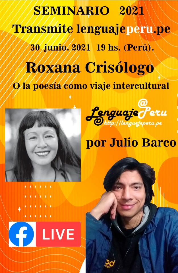 Roxana Crisólogo  30 Junio 2021, 19 hs. Perú