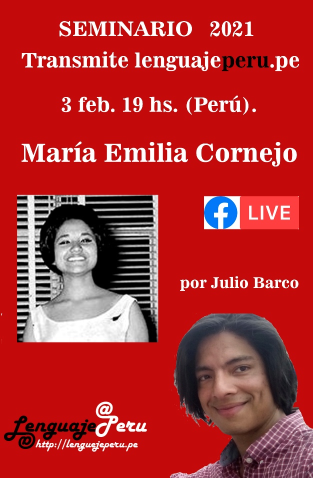 Seminario María Emilia Cornejo  3 febrero 2021 17 hs, Perú